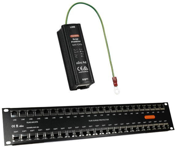 NOVARIS 8/16/24 port RJ45 CAT6 &POE